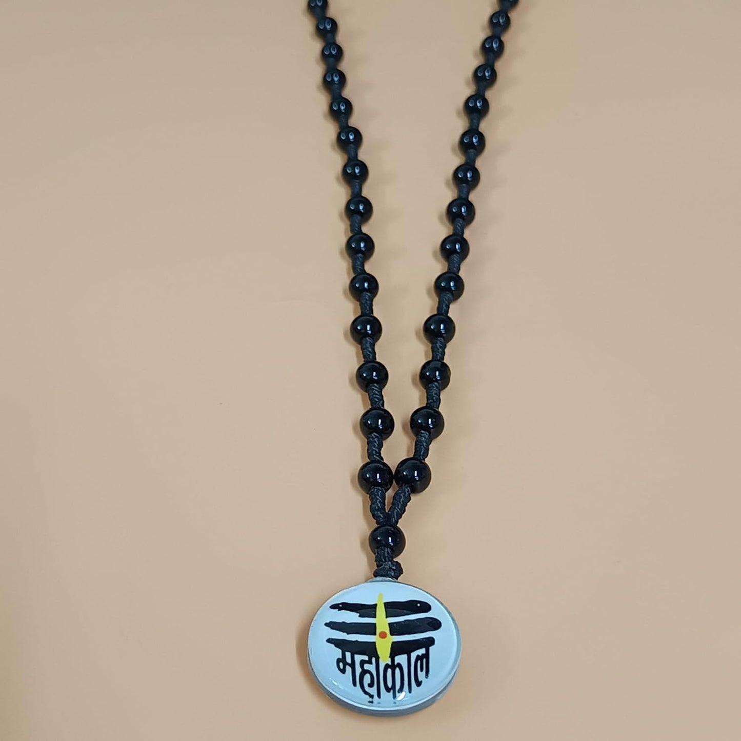 santarms Mahakal Beads Mala mahakaal Locket for Men Women Boys & Girls