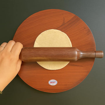 Santarms Wooden Chakla Belan Holder – Elegance & Order for Your Kitchen Rituals