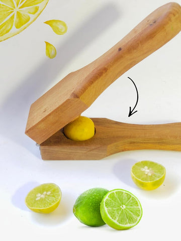 Santarms Wooden Lemon Squeezer – A Handcrafted Treasure for Authentic Indian Kitchens
