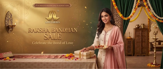 Santarms Raksha Bandhan Sale showcasing festive gifting and traditional celebrations.
