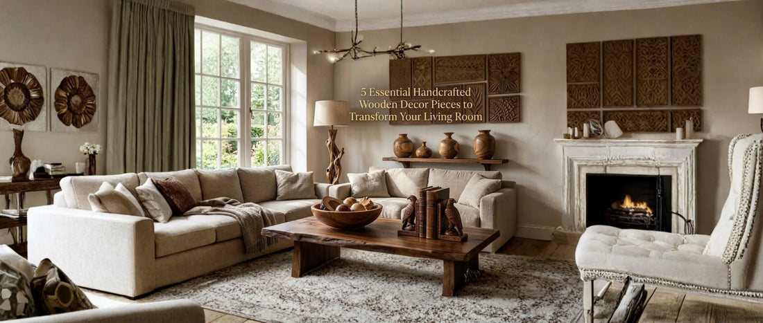 5 Essential Handcrafted Wooden Decor Pieces to Transform Your Living Room