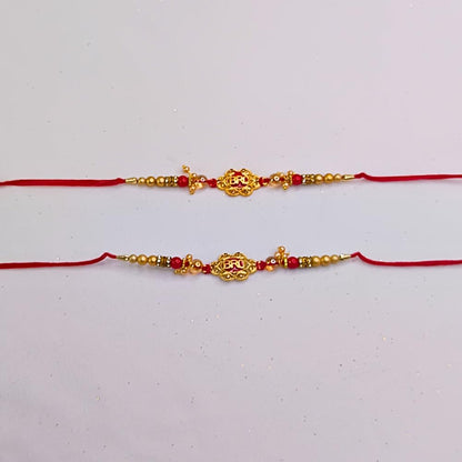 santarms Perfect for Celebrating the Express Your Love on Rakshabandhan with Stunning Rakhi Shop Elegant Pack of 2 Rakhis Sibliond Protection and Affection With Free Roli And Chawal
