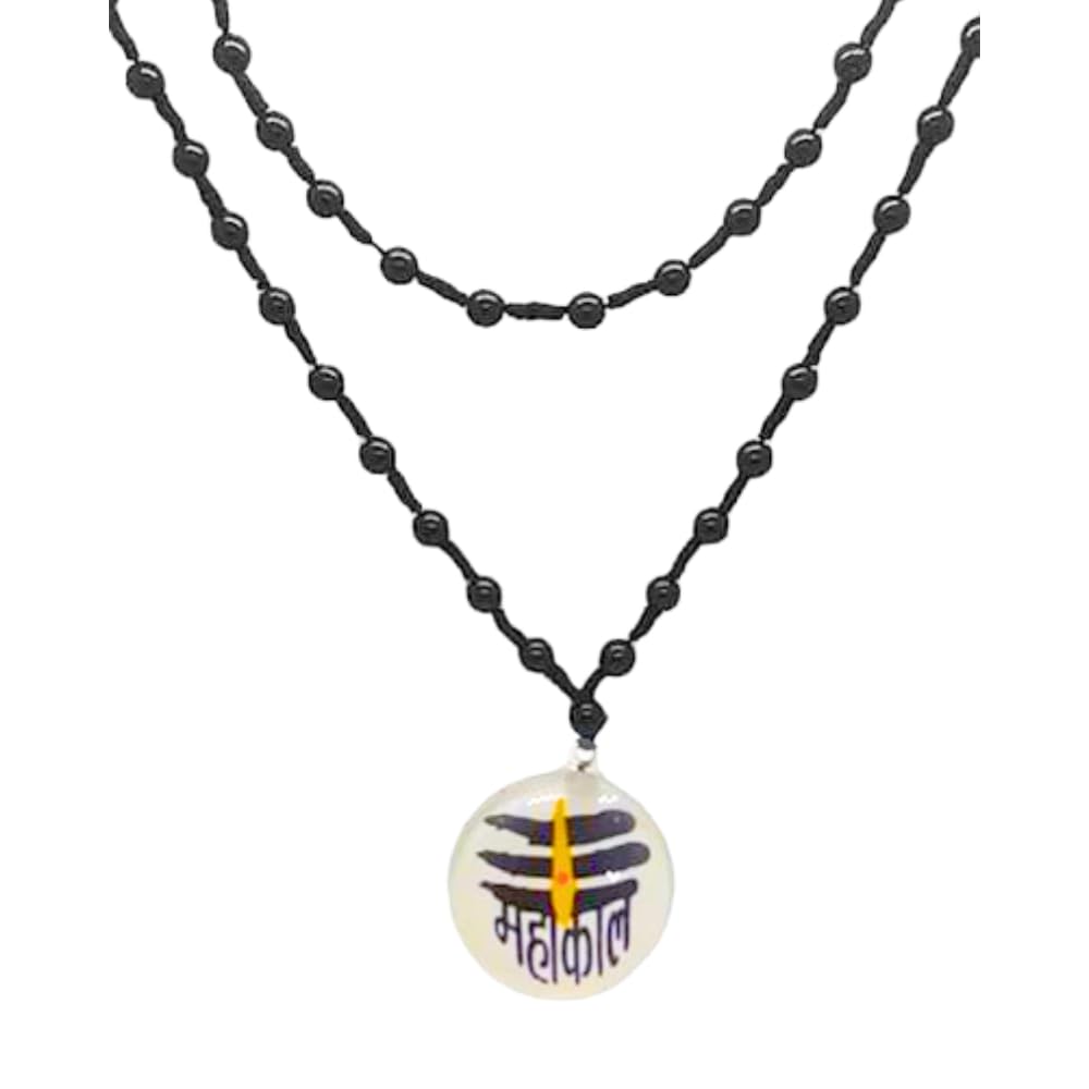 santarms Mahakal Beads Mala mahakaal Locket for Men Women Boys & Girls, PACK of 1