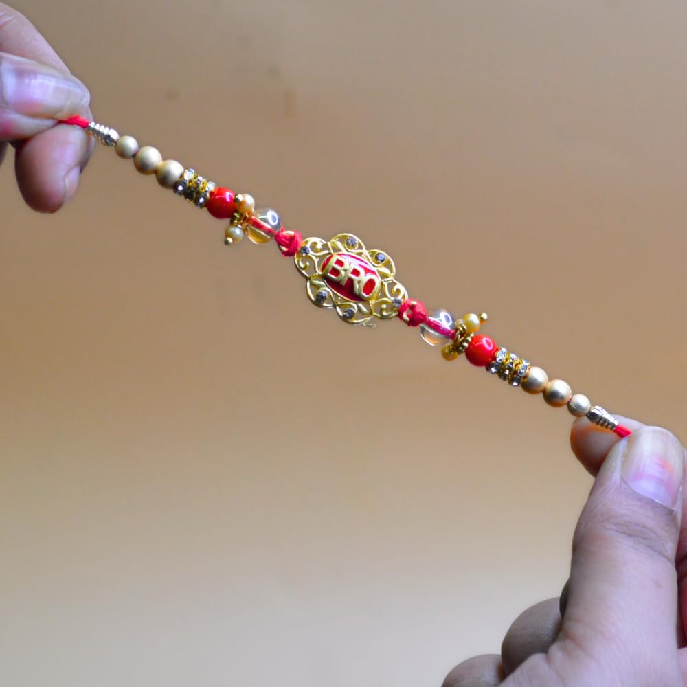 santarms Perfect for Celebrating the Express Your Love on Rakshabandhan with Stunning Rakhi Shop Elegant Pack of 2 Rakhis Sibliond Protection and Affection With Free Roli And Chawal