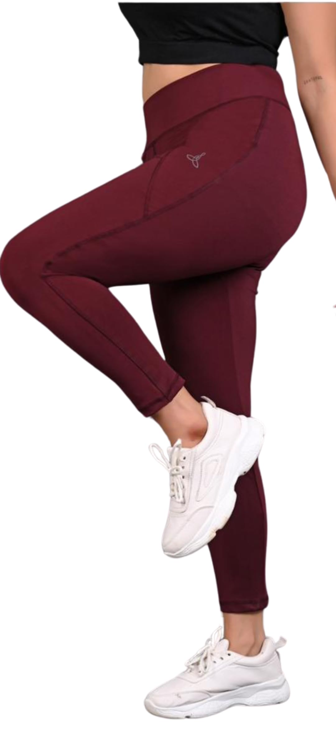 santarms Yoga & Gym Purple Skinny Pants Women Super Stretch Dryfit Fabric