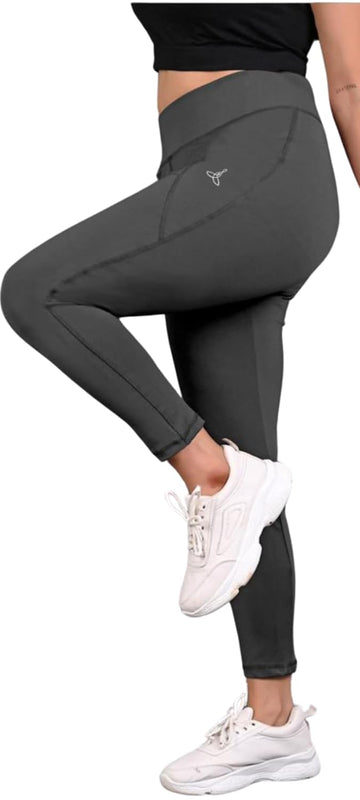 santarms Yoga & Gym Purple Skinny Pants Women Super Stretch Dryfit Fabric