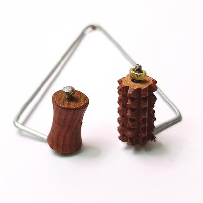 Santarms Wooden Finger Massager And Pain Reliever | Therapeutic Roller For Fatigued Fingers Stress Relief, Improved Blood Circulation, Muscle Relaxation Compact, Portable Handheld 1 Pcs