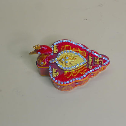 santarms Latest Kumkum Box Duck sindoor dani for puja dabbi haldi Return Gifts Traditional Sindoor Holder Sankranti Kumkum Return Gift Items Pooja thali Decor Items, 1 Qty