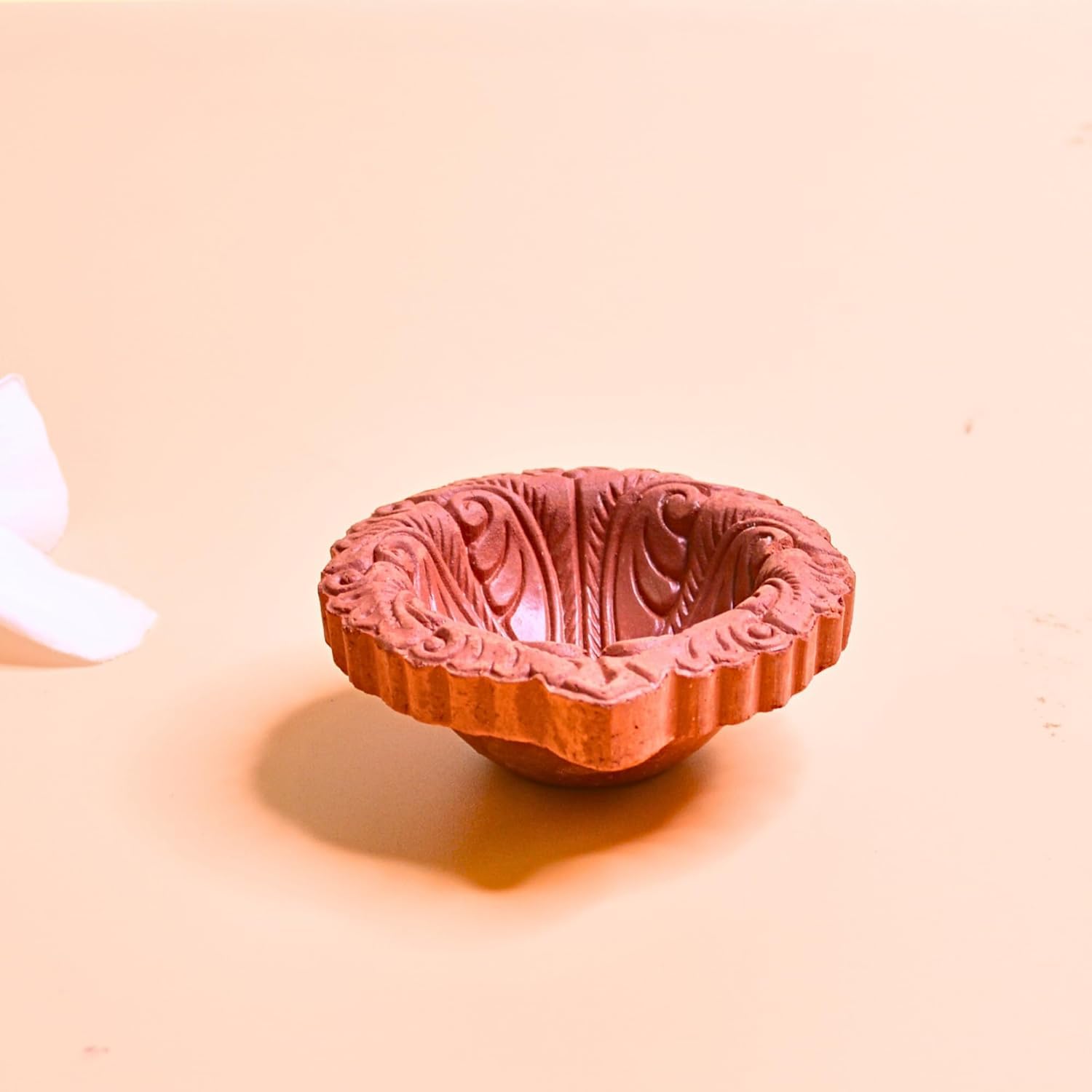 Santarms Mitti Diya for Diwali Decor for Pooja, Home Decoration & Gifts Diya for Home Diwali Festival Decoration, Diya for Laxmi Poojan (1 Pair)