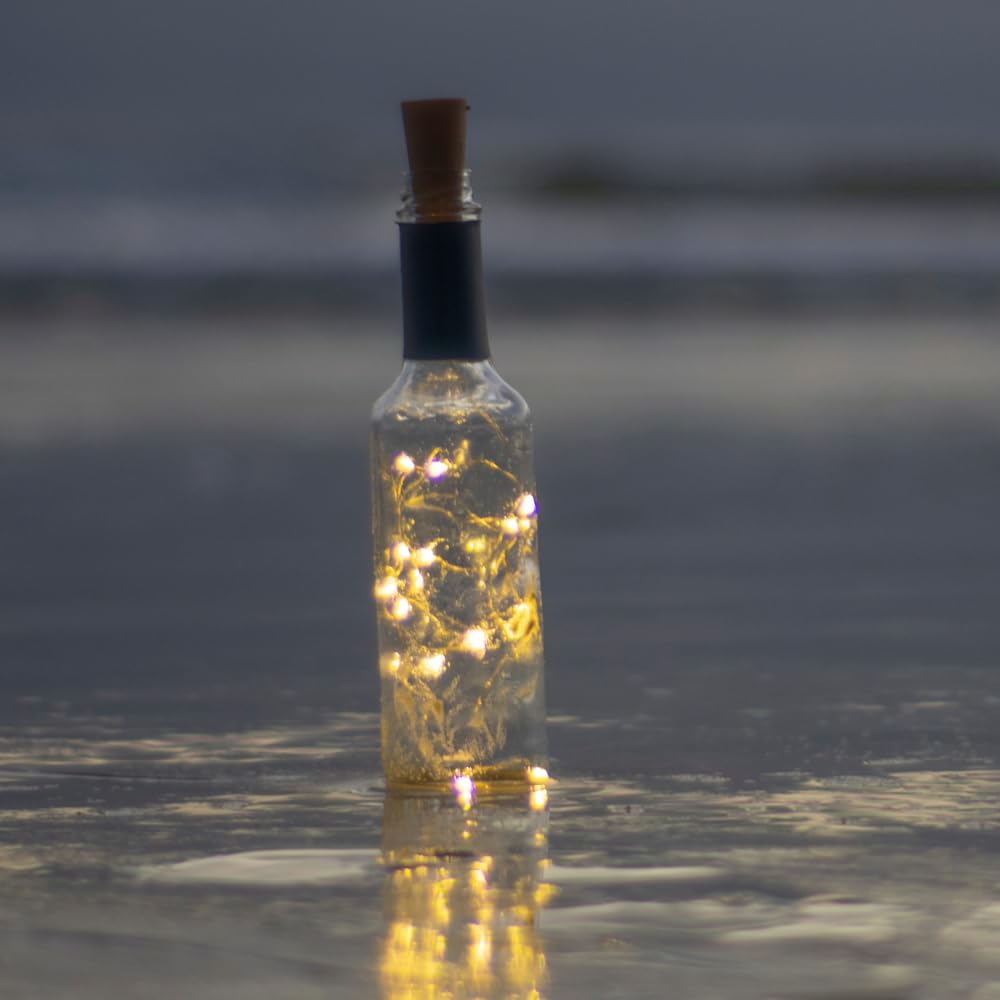 santarms 6.5 feet LED String Light with Battery Lights for Indoor Outdoor Decoration Waterproof String Light for Home Décor,Diwali, Christmas 20 Bulb (Warm White) (1)