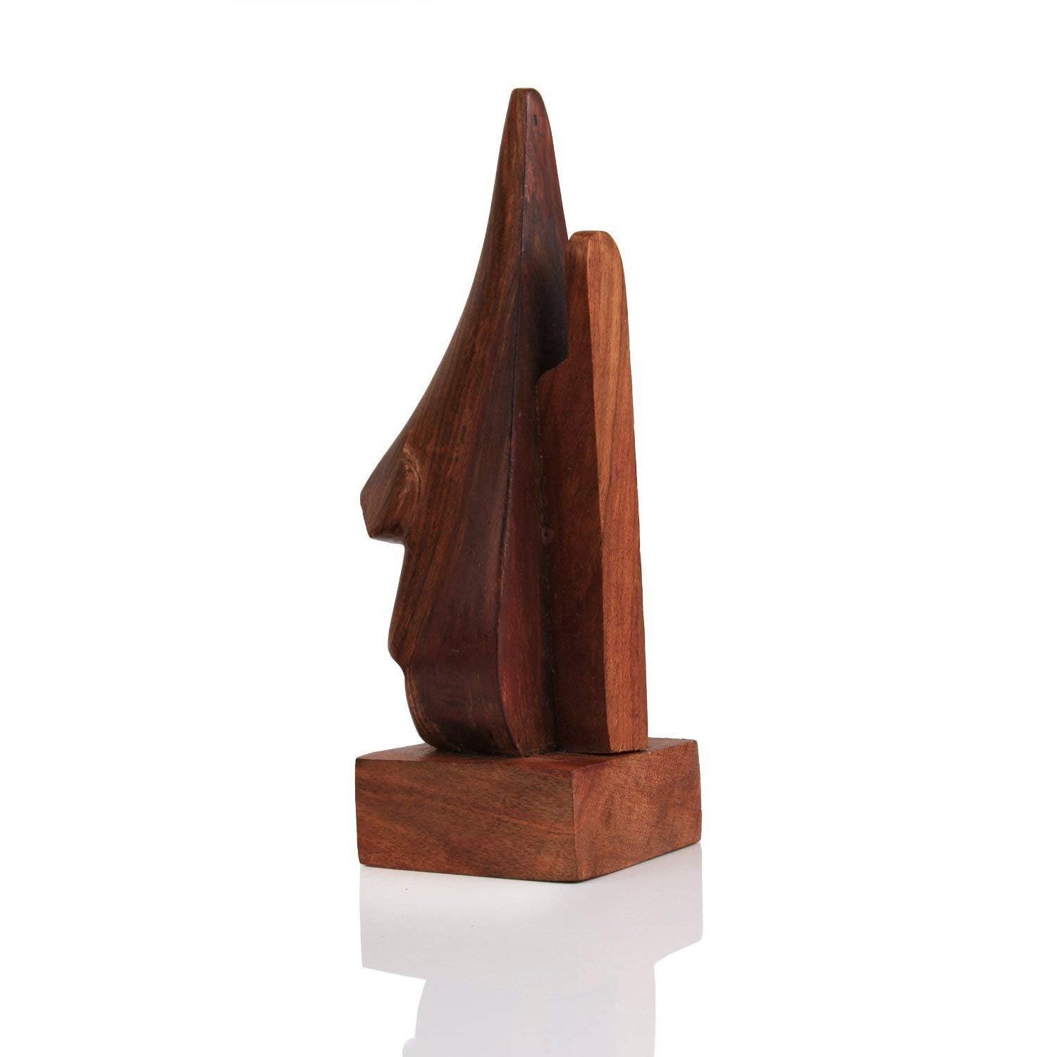 santarms Wooden Display Stand, Rosewood Spectacle Holder, Nose Shaped Goggle/Specs Eyeglass Holder Stand