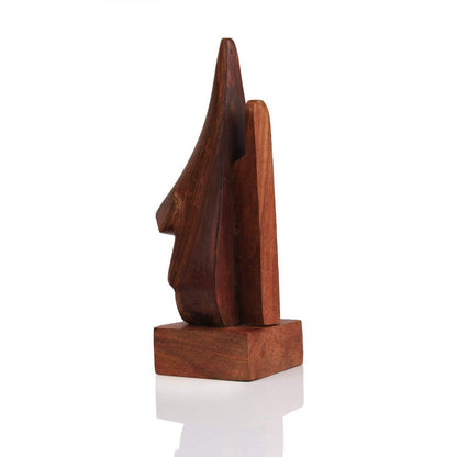 santarms Wooden Display Stand, Rosewood Spectacle Holder, Nose Shaped Goggle/Specs Eyeglass Holder Stand