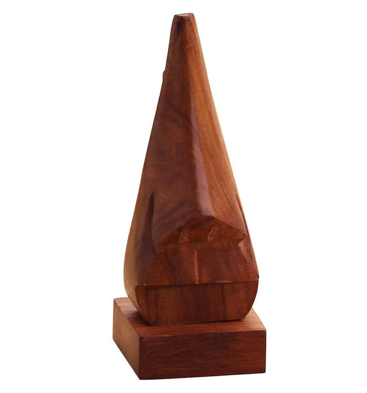 santarms Wooden Display Stand, Rosewood Spectacle Holder, Nose Shaped Goggle/Specs Eyeglass Holder Stand