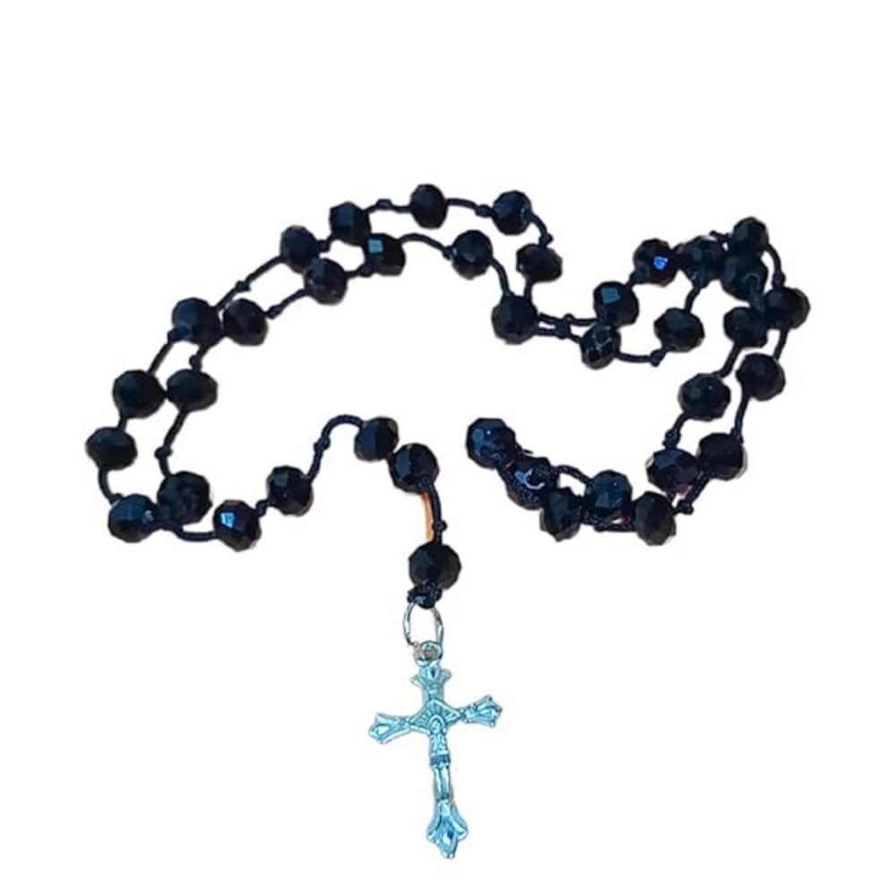 santarms Jesus Cross Catholic | wooden box with jesus locket | jerusalem Praying Rosary for men and women, Pack of 1