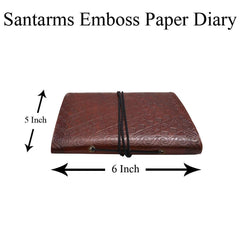 santarms Emboss Paper Diary Organize Your Thoughts and Ideas with a Stylish Paper Diary