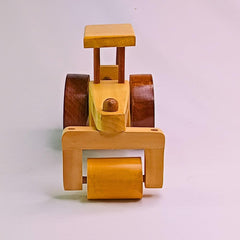 Santarms Wooden Moving Toy for Kids/Wooden Road Roller/Classic Wooden Toy for Kids and Showpiece