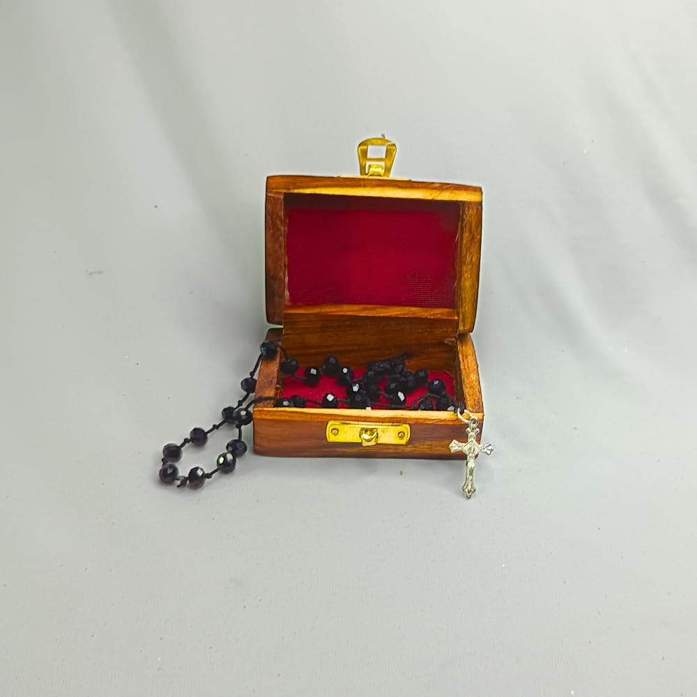 santarms Jesus Cross Catholic | wooden box with jesus locket | jerusal ...