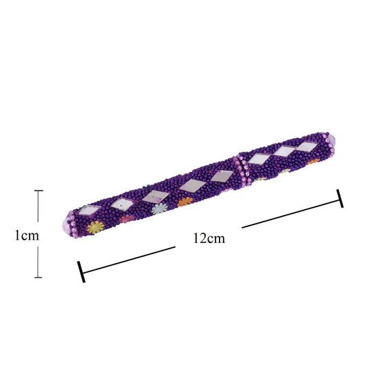 santarms Rajasthani Handmade Mirror Ball Blue Pen for Smooth Writing with Antique Mirror Diary Keychain