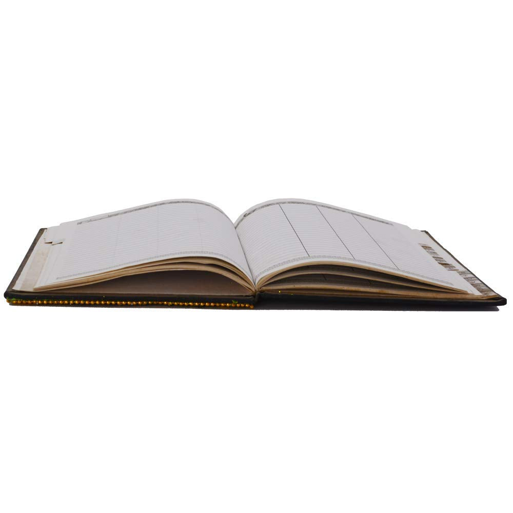 santarms Beautiful Handmade Plain Paper Diary with Beads Diary for Girls/Boys