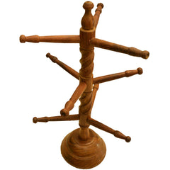 santarms Wooden Bangle Stand Best for Home Decor Made in India Women Gift to Your Loved one Bangles or chudi/churi (Brown Color) - Bangle Holder 9 Rods (40x28x12) cm
