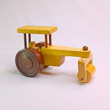 Santarms Wooden Moving Toy for Kids/Wooden Road Roller/Classic Wooden Toy for Kids and Showpiece
