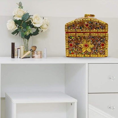 santarms Elegant Jewellery & Makeup Organizer Box for Women - Stylish Vanity Storage Box for Bangles, Chudi Sets, Earrings, Rings, and Makeup Accessories | Durable & Portable Design