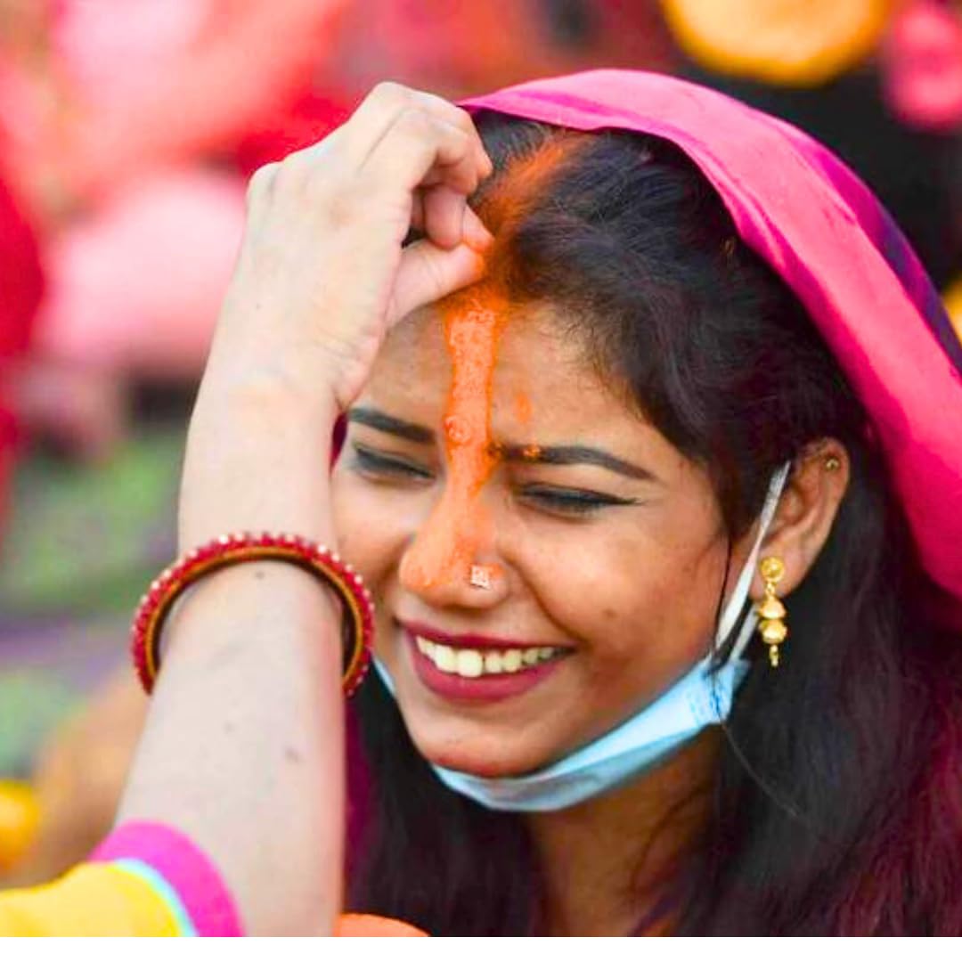 Santarms 100% Natural Hanuman Ji Sindoor 10g | Pure Sindur Powder for Bajrangbali, Rituals, Chhath Puja (Orange)