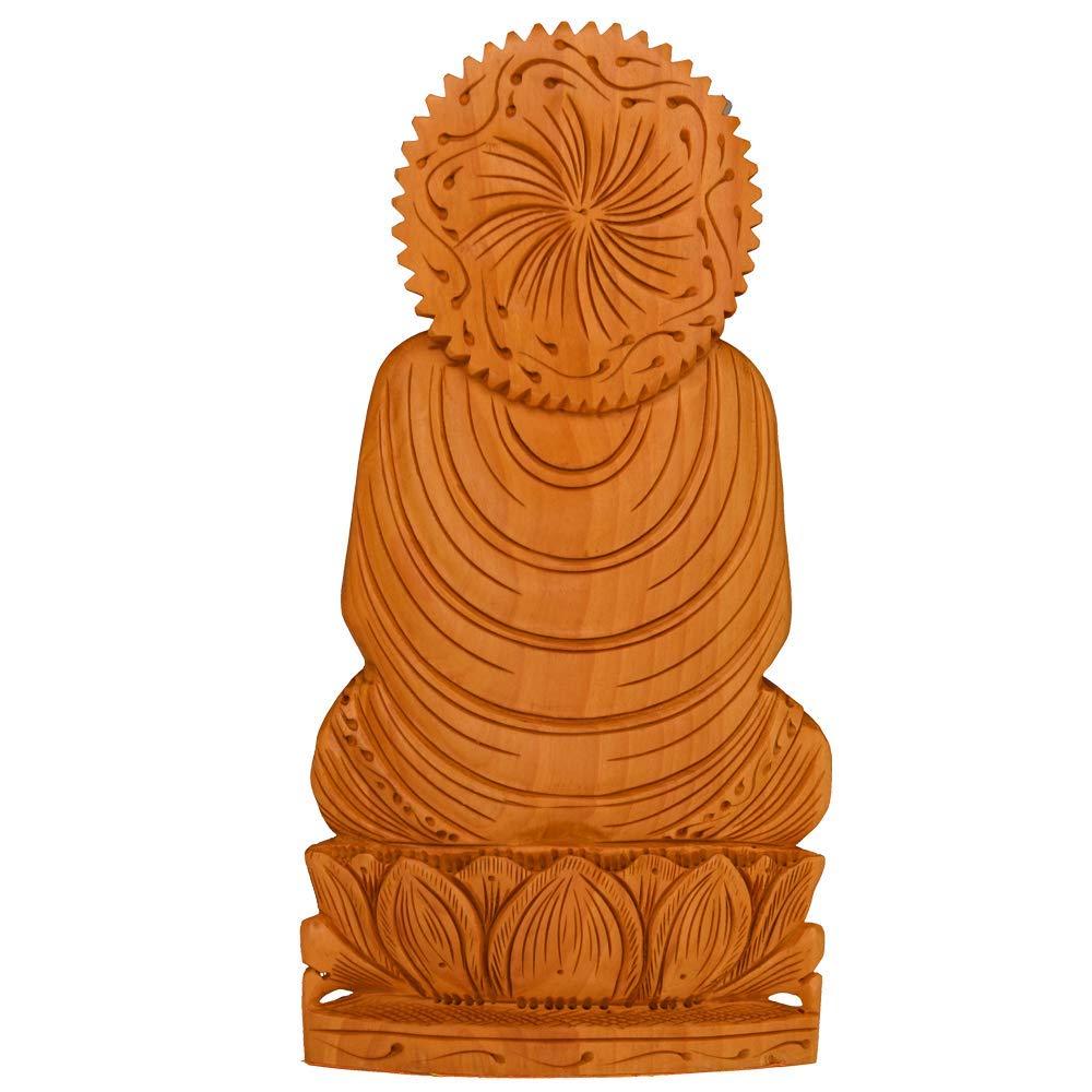 santarms Buddha Statues for Living Room Statue Idols Home Decor Items Budha Showpieces Decor Room Handmade Indian Sculpture Art | Budda Siddhartha Gautama Lotus Sitting Blessing Buddhism Idol | 15cm