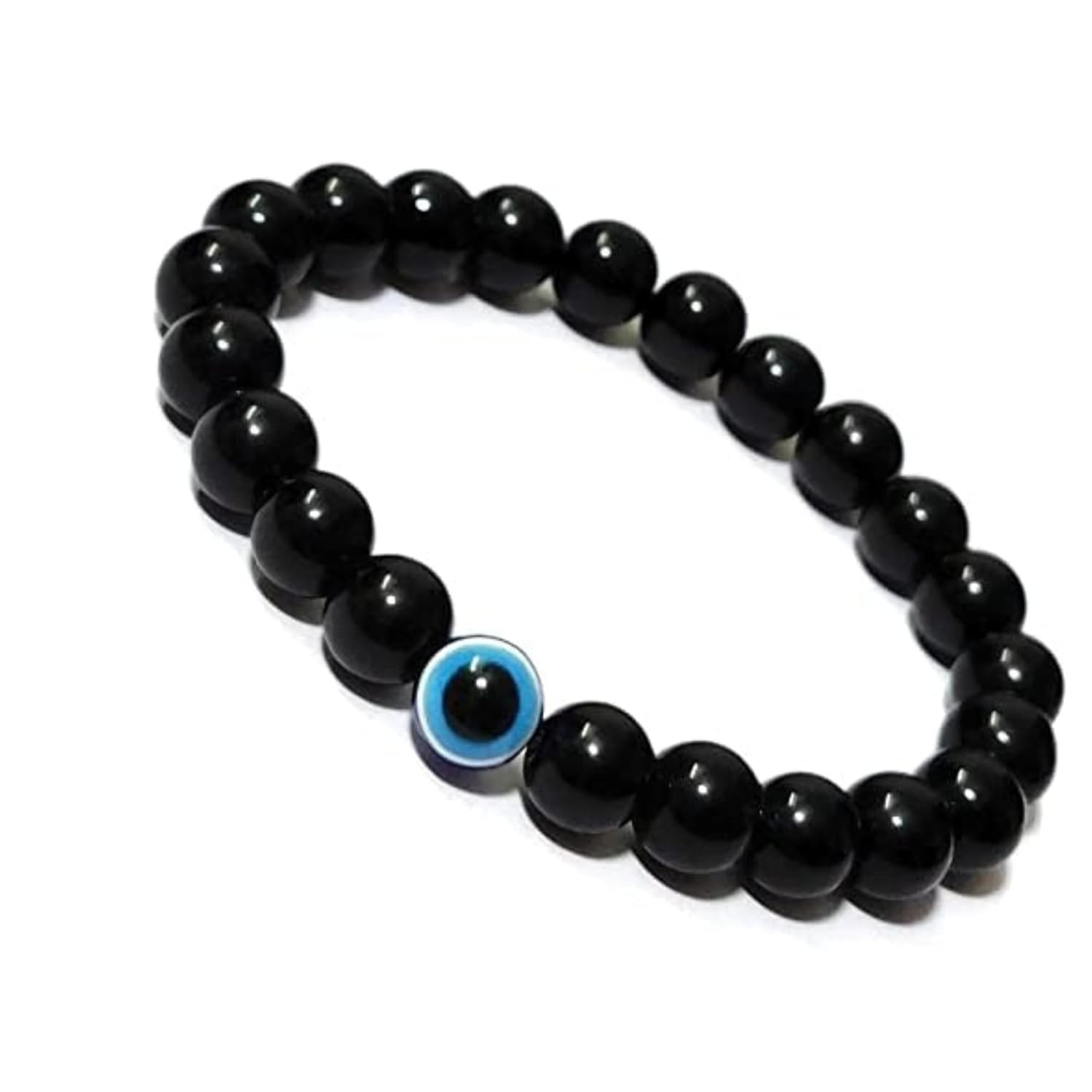santarms evil eye Bracelets, Nazar Unisex Friendship Band, Nazar Battu All - Girls, Boys, Men & Women, Black pack of 2