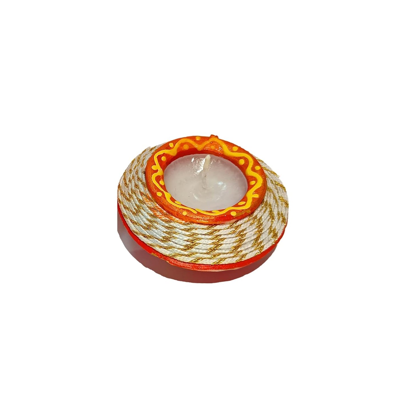 Santarms Terracotta Diya Set Wax Filled Earthen Mitti Matki Diyas Pack for Festive Home Decor and Traditional Celebrations 1 Piece Jashmin Fragrance Scented Candles 2hours