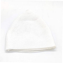santarms Islamic Prayer Kufi Muslim Cap for Men and Boys - Elegant Namaz Topi Combo (White, Pack of 2) | Perfect Daily Prayers, Religious Ceremonies, Eid Celebrations Comfortable Muslims
