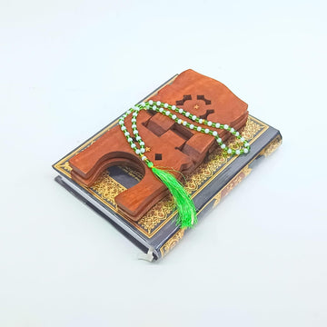 Santarms Wooden Book Stand (Rehal) for Holy Books – Handcrafted in Rosewood, Ideal for Quran, Geeta, Bible, Granth Saheb, and More