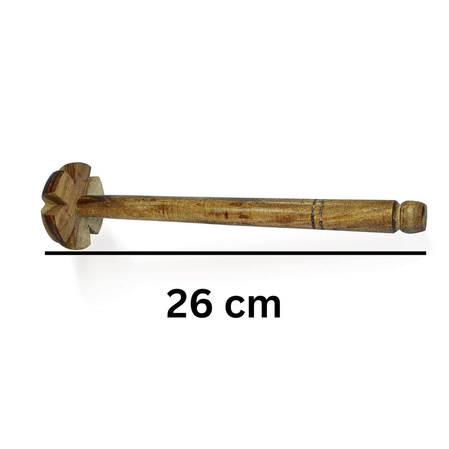 Santarms Wooden Whisk Beater for Lassi Maker Kitchen Hand Blender Cake Egg Beater Whisker Mixer - Small Mixing Manual Items Mini Cooking Tools Cream Making Grinder Stirrer wisker rai ravai mathani