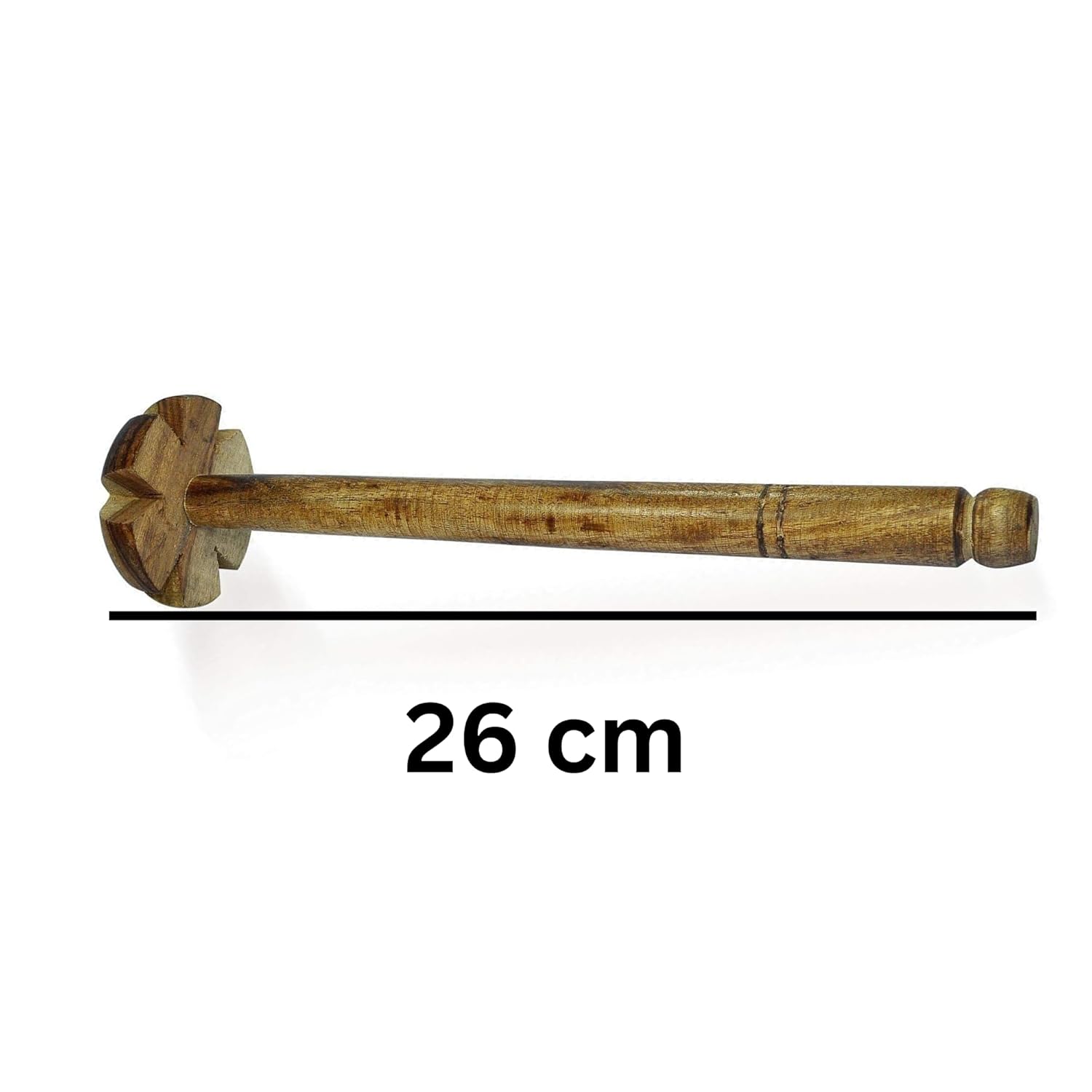 Santarms Wooden Whisk Beater for Lassi Maker Kitchen Hand Blender Cake Egg Beater Whisker Mixer - Small Mixing Manual Items Mini Cooking Tools Cream Making Grinder Stirrer wisker rai ravai mathani