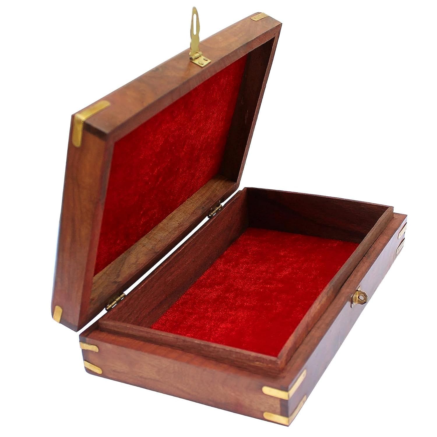 Santarms Shreemad Bhagavad Geeta with Wooden Geeta Box Stand for Reading - Bhagwat Gita Box