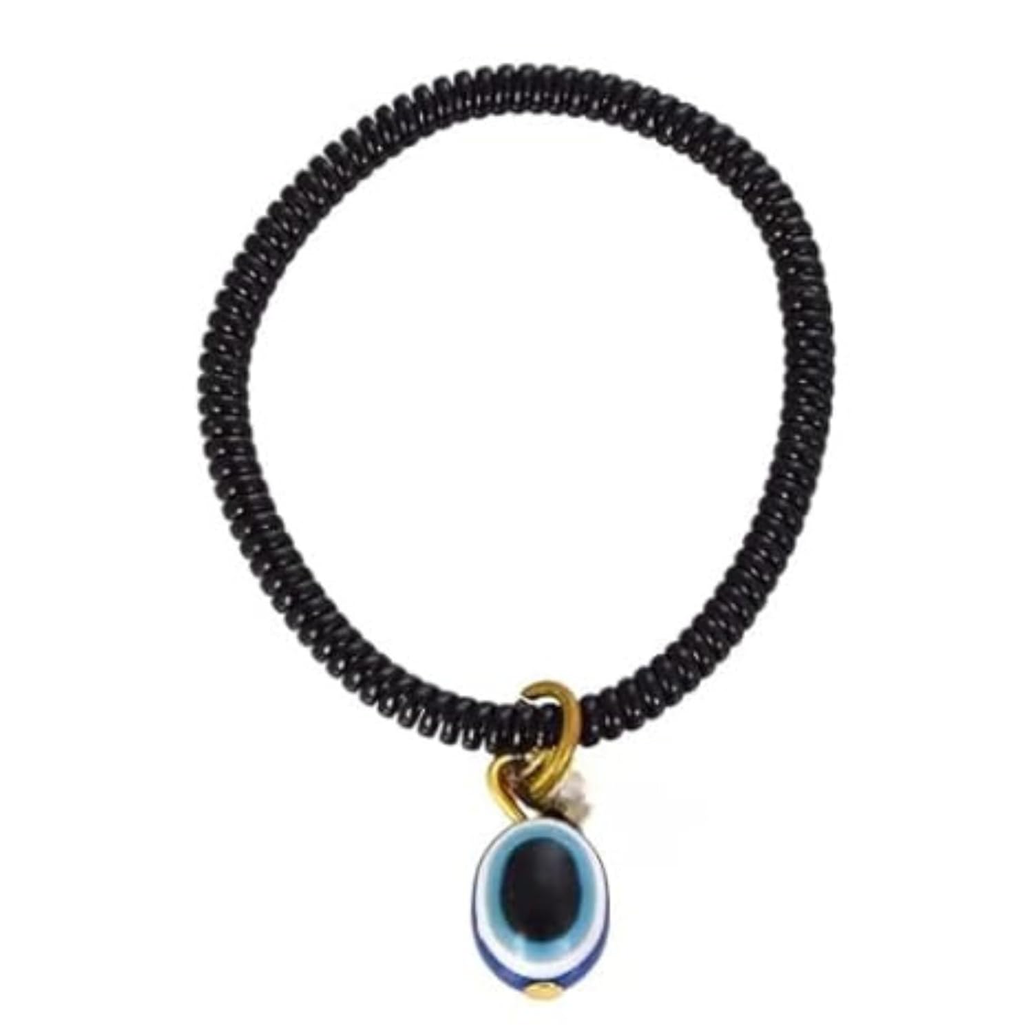 santarms Evil Eye Bracelets for KIDS, Nazar Unisex, Nazar Battu All - Girls, Boys, Nazariya for New Born BABY, Black, PACK of 2