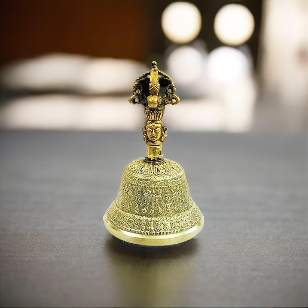 santarms ashtadhatu Temple Bell Brass ghanti for Home Big Size Items décor vastu Antique Pooja Room Decoration mandir Hanging Bells puja