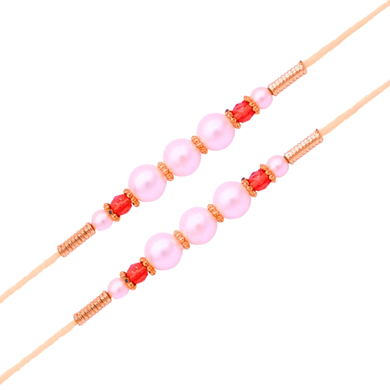 santarms Sibling Love Fest Rakhi Set for Brother and Bhaiya Bhabhi – Includes 2 Exquisite Rakhis, 1 Tilak Bottle, Rice Bottle Perfect Raksha Bandhan Celebrations Bonding