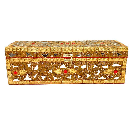 santarms Wooden 1 Piece One Rod Bangle Box Storage with Lock System || Chudi boxes for girls Wedding Gift Bride For Women,Jewellery With Latest Stylish Design,Chudi Organizer