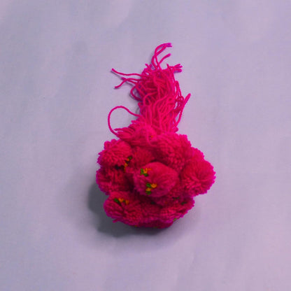 santarms (Pack Of 20 Ram Rakhi Flower Gota Pati Pooja Pom Feather Soft Children Sharvan God Rakhi With Free Mauli Chawal Gifts