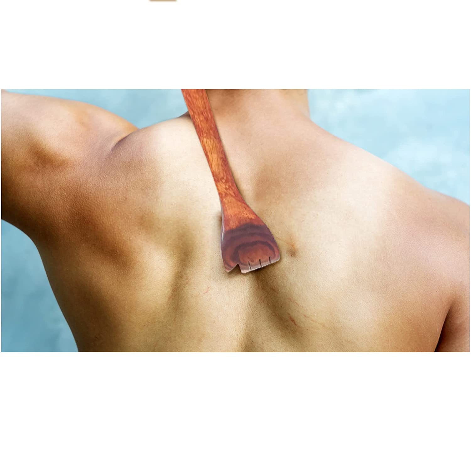 Santarms Handcrafted Sheesham Wooden Back Scratcher, Itching Stick, and Self-Massager. Long and Durable Manual Wood Hand Khujli for Soothing and Therapeutic Relief