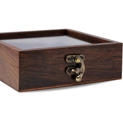 santarms handmade wooden masala box for kitchen Spice Boxes wooden dry fruit box 4 container dry fruits box - snacks box, masala box, use as jewellery box or chocolate box