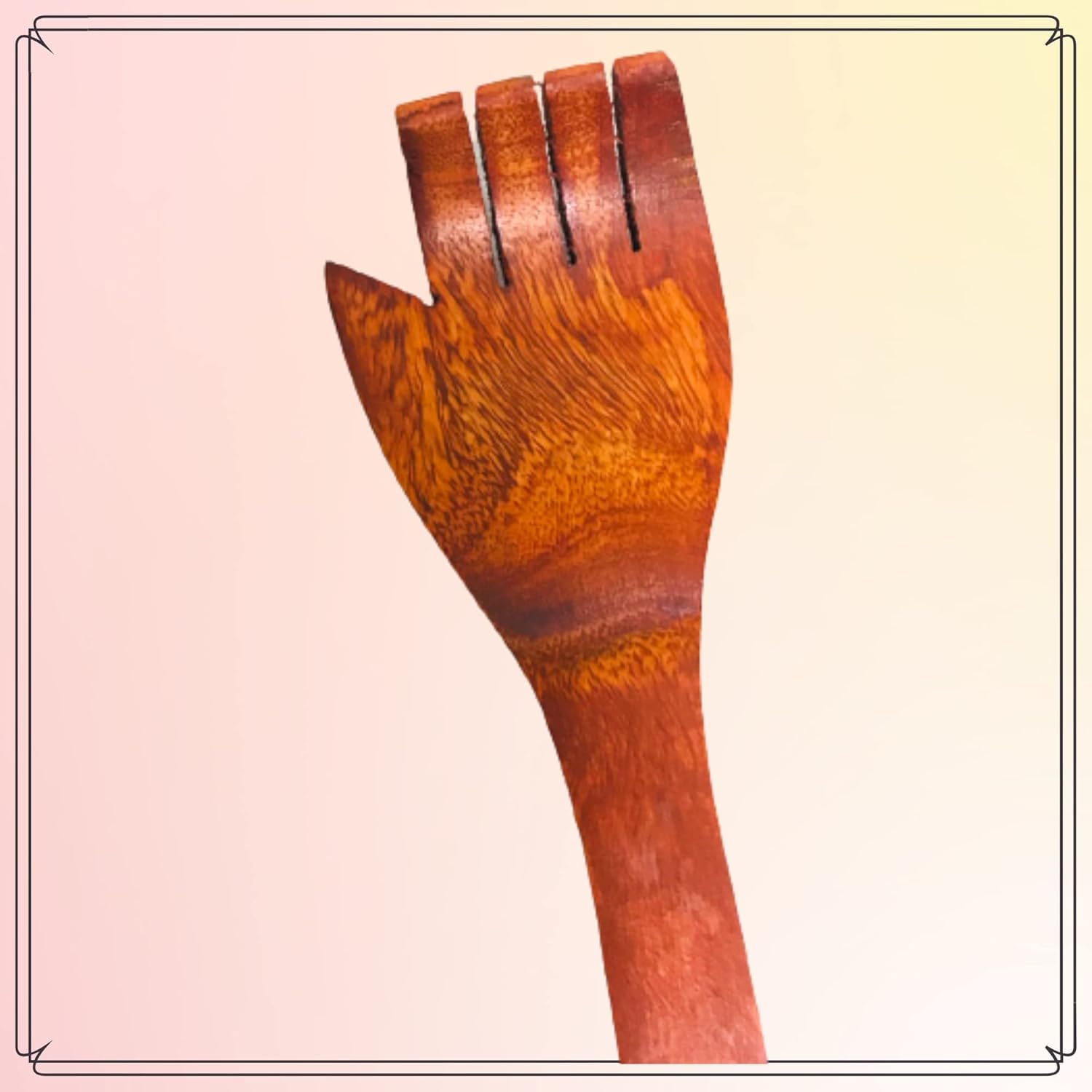 Santarms Wooden Itching Hand Khujli Stick – Long Handle Back Scratcher for Men & Women | Handmade Natural Wood Stick for Body Relaxation