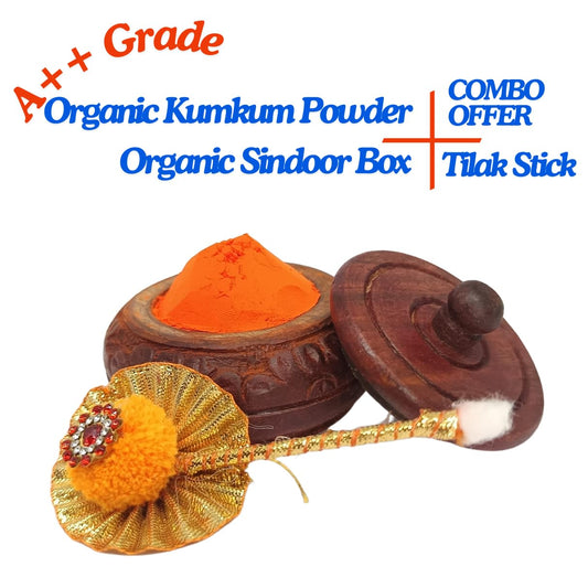 santarms Wooden Kumkum Box (2.5 Inch Height) Elegant Indian Handicrafts Sindoor For Pooja Room | Ideal Haldi, Tilak, And Compact Affordable Holder Ladies Traditional Low Rate Accessory