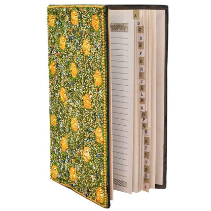 santarms Beautiful Handmade Plain Paper Diary with Beads Diary for Girls/Boys