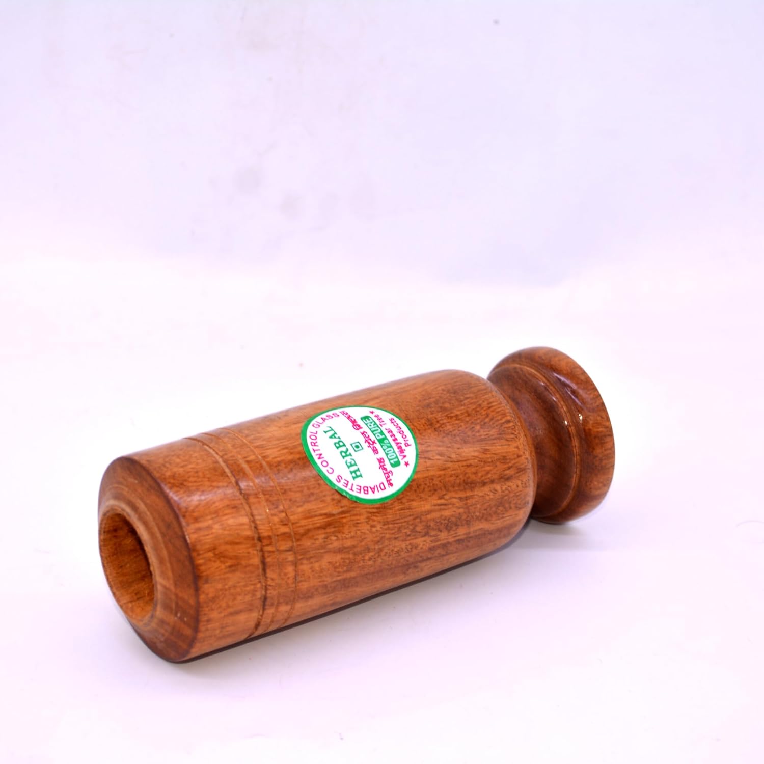 santarms Vijaysar Wooden Tumbler : Ayurvedic Solution for Diabetes, Joint Pains, and Blood Sugar Control | Promotes Good Blood Circulation | No Side Effects | Pack of 1 Glass