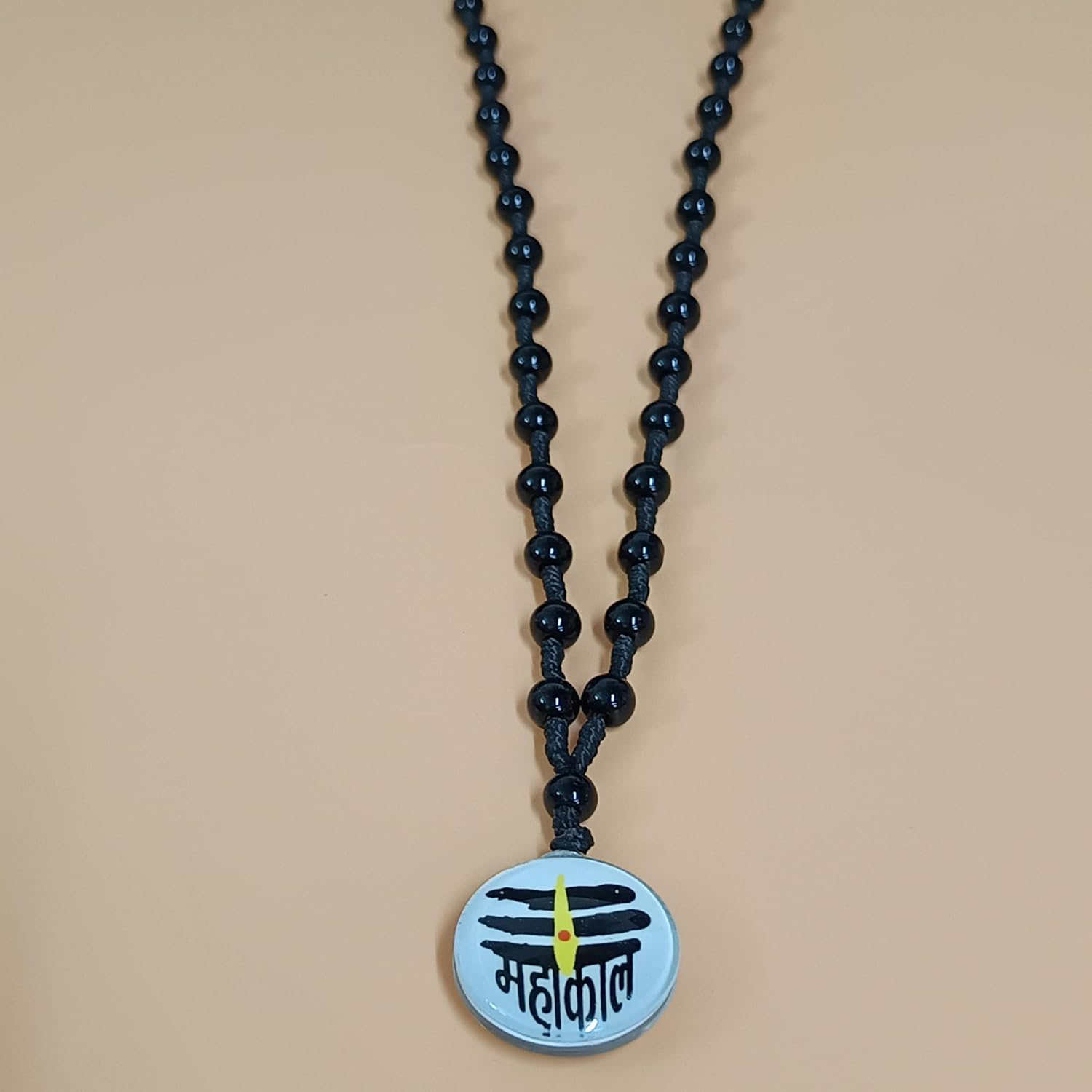 santarms Mahakal Beads Mala mahakaal Locket for Men Women Boys & Girls