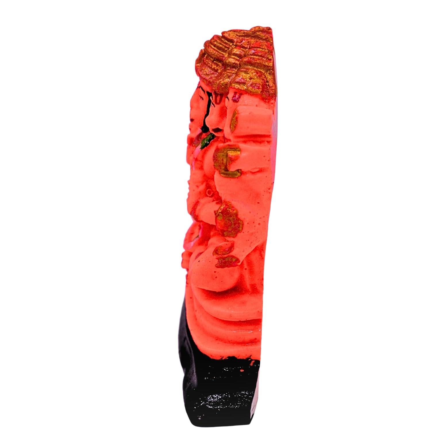 santarms Resin Orange Panchmukhi Hanuman Statue Panchmukhi Hanuman Statue Marble Idol, Sindoori for Pooja/Temple/Home/Office