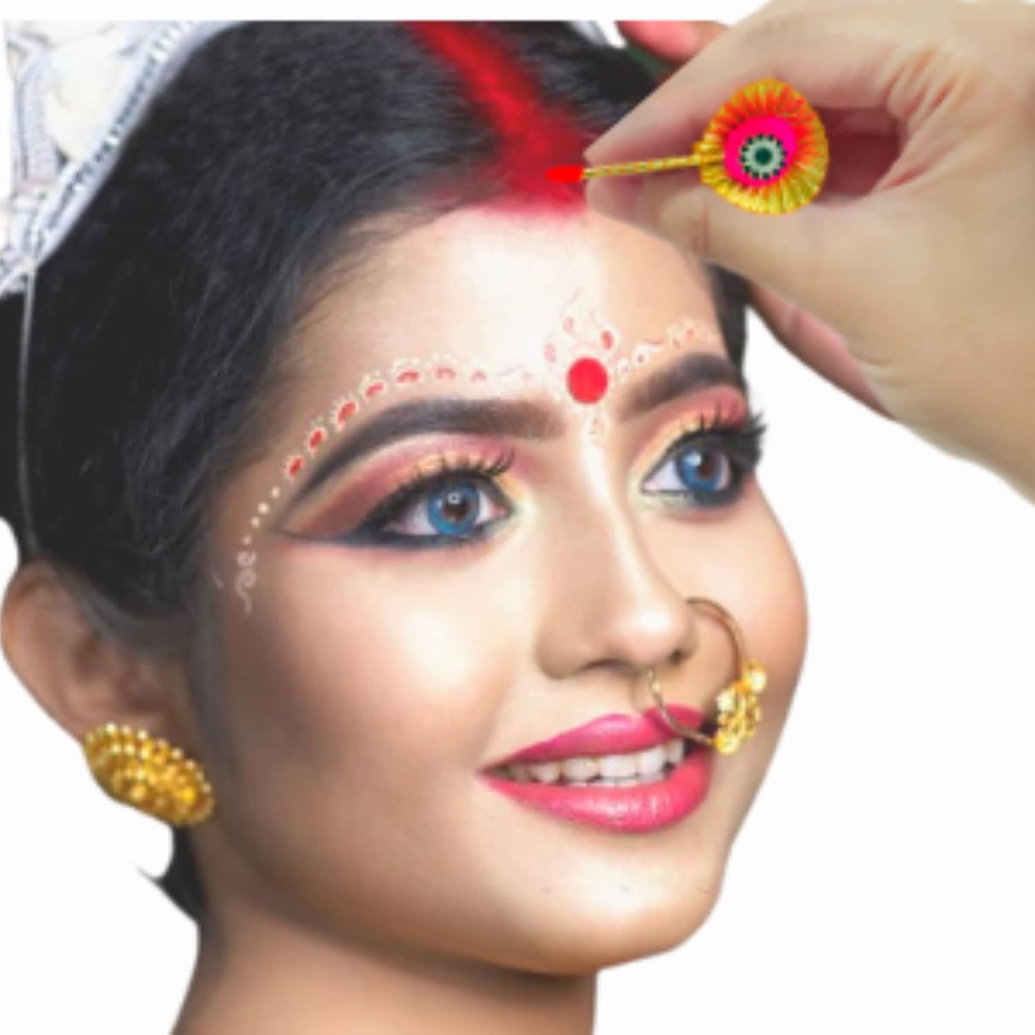 santarms Elegant Tilak Stick Set for Pooja: Fancy Sindoor & Tilak Gift – Perfect Rituals and Religious Ceremonies, Ideal Puja Articles Traditional Dandi Use