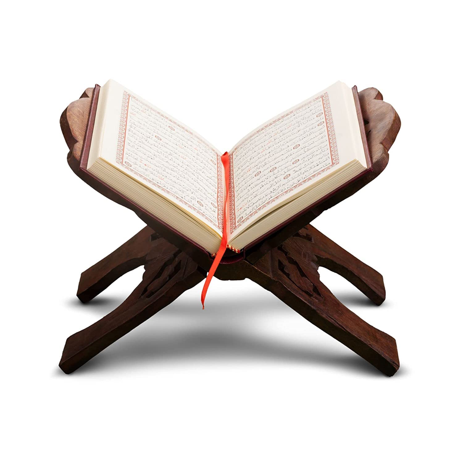 Santarms Book Stand for Reading | Holder Bible Home Rehal Quran Ramayan Wooden Geeta Granth Best Gift Grah Parvesh (15 INCH)